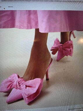 NEW Loeffler Randal Bow Mule Margot in PINK!! Sz 8